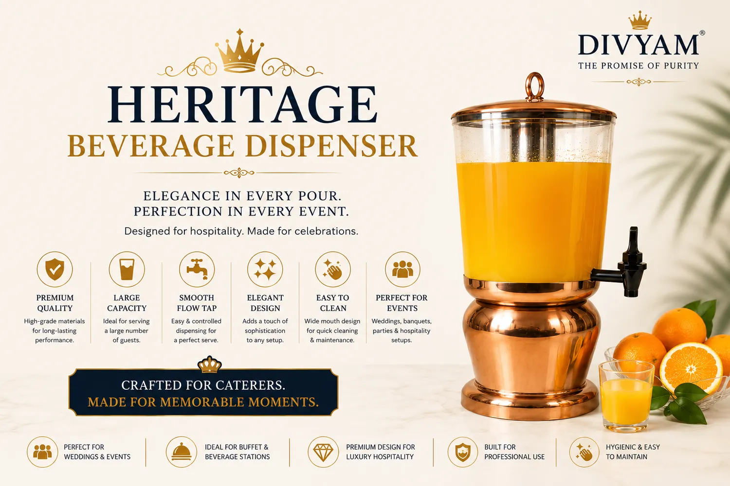 Heritage Beverage Dispenser presentation by D I V Y A M®
